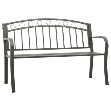 Graue Gartenbank aus Stahl, 120 cm von vidaXL, Gartenbänke - Ref: Foro24-319586, Preis: 104,23 €, Rabatt: %