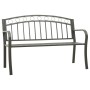 Banco de jardín acero gris 120 cm by vidaXL, garden benches - Ref: Foro24-319586, Price: 104,23 €, Discount: %