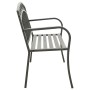 Banco de jardín acero gris 120 cm by vidaXL, garden benches - Ref: Foro24-319586, Price: 104,23 €, Discount: %