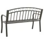 Banco de jardín acero gris 120 cm de vidaXL, Bancos de jardín - Ref: Foro24-319586, Precio: 93,47 €, Descuento: %
