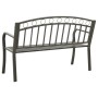 Banco de jardín acero gris 120 cm by vidaXL, garden benches - Ref: Foro24-319586, Price: 104,23 €, Discount: %