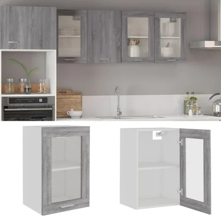 Hängeschrank aus grauem Sonoma-Sperrholz, 40 x 31 x 60 cm von vidaXL, Küchenschränke - Ref: Foro24-826346, Preis: 45,08 €, Ra...
