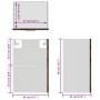 Hängeschrank aus grauem Sonoma-Sperrholz, 40 x 31 x 60 cm von vidaXL, Küchenschränke - Ref: Foro24-826346, Preis: 45,76 €, Ra...