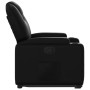 Sillón reclinable elevable cuero artificial negro