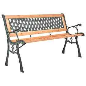Gartenbank aus Gusseisen und massivem Tannenholz 116 cm von vidaXL, Gartenbänke - Ref: Foro24-319571, Preis: 79,27 €, Rabatt: %