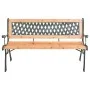 Gartenbank aus Gusseisen und massivem Tannenholz 116 cm von vidaXL, Gartenbänke - Ref: Foro24-319571, Preis: 75,21 €, Rabatt: %