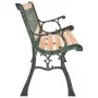 Gartenbank aus Gusseisen und massivem Tannenholz 116 cm von vidaXL, Gartenbänke - Ref: Foro24-319571, Preis: 75,21 €, Rabatt: %