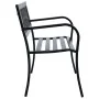 Banco de jardín acero negro 120 cm de vidaXL, Bancos de jardín - Ref: Foro24-319582, Precio: 83,70 €, Descuento: %