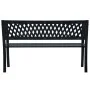 Banco de jardín acero negro 120 cm de vidaXL, Bancos de jardín - Ref: Foro24-319582, Precio: 83,70 €, Descuento: %