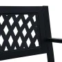 Banco de jardín acero negro 120 cm de vidaXL, Bancos de jardín - Ref: Foro24-319582, Precio: 83,70 €, Descuento: %