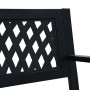 Gartenbank aus schwarzem Stahl 120 cm von vidaXL, Gartenbänke - Ref: Foro24-319582, Preis: 85,31 €, Rabatt: %