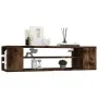 Smoked oak wood hanging TV cabinet 100x30x26.5 cm by vidaXL, TV Furniture - Ref: Foro24-826360, Price: 36,14 €, Discount: %