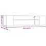 Hängender TV-Schrank aus geräuchertem Eichenholz, 100 x 30 x 26,5 cm von vidaXL, TV-Möbel - Ref: Foro24-826360, Preis: 37,12 ...