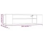 Smoked oak wood hanging TV cabinet 100x30x26.5 cm by vidaXL, TV Furniture - Ref: Foro24-826360, Price: 36,14 €, Discount: %
