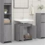 Gray Sonoma plywood bathroom cabinet 60x33x61 cm by vidaXL, Bathroom furniture - Ref: Foro24-826358, Price: 41,58 €, Discount: %