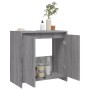 Sonoma Badezimmerschrank aus grauem Sperrholz 60x33x61 cm von vidaXL, Badezimmermöbel - Ref: Foro24-826358, Preis: 42,20 €, R...