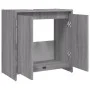 Gray Sonoma plywood bathroom cabinet 60x33x61 cm by vidaXL, Bathroom furniture - Ref: Foro24-826358, Price: 41,58 €, Discount: %
