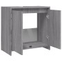 Sonoma Badezimmerschrank aus grauem Sperrholz 60x33x61 cm von vidaXL, Badezimmermöbel - Ref: Foro24-826358, Preis: 42,20 €, R...