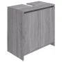 Gray Sonoma plywood bathroom cabinet 60x33x61 cm by vidaXL, Bathroom furniture - Ref: Foro24-826358, Price: 41,58 €, Discount: %
