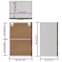 Hängender TV-Schrank aus braunem Eichenholz, 39,5 x 31 x 60 cm von vidaXL, Küchenschränke - Ref: Foro24-826350, Preis: 37,78 ...
