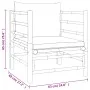 Set de muebles de jardín 7 piezas bambú y cojines blanco crema de vidaXL, Conjuntos de jardín - Ref: Foro24-3155181, Precio: ...