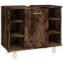 Badezimmerschrank Sperrholz geräucherte Eiche 60x32x53,5cm von vidaXL, Badezimmermöbel - Ref: Foro24-826372, Preis: 49,45 €, ...