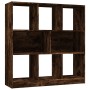 Regal aus geräuchertem Eichensperrholz, 97,5 x 29,5 x 100 cm von vidaXL, Bücherregale und Regale - Ref: Foro24-826378, Preis:...
