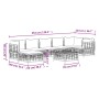 Gartenmöbel-Set 8-teilig und anthrazitfarbene PE-Rattan-Kissen von vidaXL, Outdoor-Sofas - Ref: Foro24-3186776, Preis: 631,06...
