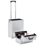 Maletín trolley de maquillaje de aluminio plateado de vidaXL, Neceseres - Ref: Foro24-91821, Precio: 108,19 €, Descuento: %