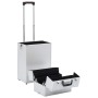 Maletín trolley de maquillaje de aluminio plateado de vidaXL, Neceseres - Ref: Foro24-91821, Precio: 108,19 €, Descuento: %