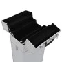 Silberner Aluminium-Make-up-Trolley von vidaXL, Kulturbeutel - Ref: Foro24-91821, Preis: 109,37 €, Rabatt: %