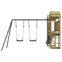 Spielplatz im Freien aus imprägniertem Kiefernholz von vidaXL, Schaukeln und Spielgeräte - Ref: Foro24-3155827, Preis: 456,28...