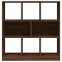 Oak brown plywood shelf 97.5x29.5x100 cm by vidaXL, Bookcases and shelves - Ref: Foro24-826380, Price: 83,51 €, Discount: %