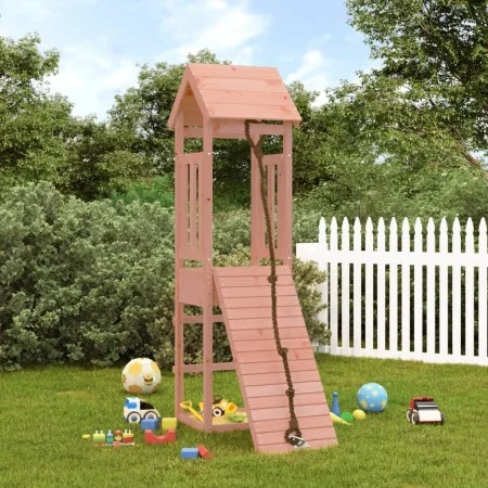 Casita infantil con pared de escalada madera abeto Douglas by vidaXL, Swings and play structures - Ref: Foro24-3155811, Price...