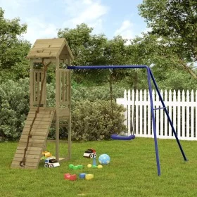 Outdoor playground made of impregnated pine wood by vidaXL, Swings and play structures - Ref: Foro24-3155815, Price: 252,13 €...