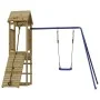 Outdoor playground made of impregnated pine wood by vidaXL, Swings and play structures - Ref: Foro24-3155815, Price: 252,13 €...