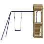 Outdoor playground made of impregnated pine wood by vidaXL, Swings and play structures - Ref: Foro24-3155815, Price: 262,59 €...