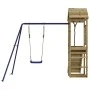 Outdoor playground made of impregnated pine wood by vidaXL, Swings and play structures - Ref: Foro24-3155815, Price: 252,13 €...