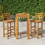 Gartentisch und Hochhocker 3 Stück aus massivem Akazienholz von vidaXL, Gartensets - Ref: Foro24-3154390, Preis: 244,11 €, Ra...