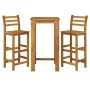 Garden table and high stools 3 pcs solid acacia wood by vidaXL, Garden sets - Ref: Foro24-3154390, Price: 230,67 €, Discount: %