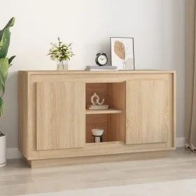 Sideboard aus Sonoma-Eichensperrholz, 102 x 35 x 60 cm von vidaXL, Sideboards - Ref: Foro24-831880, Preis: 84,28 €, Rabatt: %