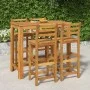 Mesa y taburetes altos de jardín 5 pzas madera maciza acacia de vidaXL, Conjuntos de jardín - Ref: Foro24-3154396, Precio: 44...