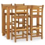 Hoher Gartentisch und Hocker, 5 Stück, massives Akazienholz von vidaXL, Gartensets - Ref: Foro24-3154396, Preis: 501,09 €, Ra...
