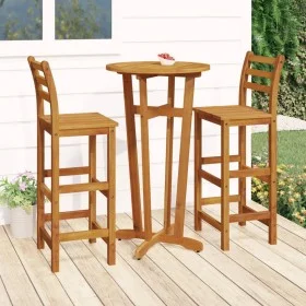 Garden table and high stools 3 pcs solid acacia wood by vidaXL, Garden sets - Ref: Foro24-3154382, Price: 190,97 €, Discount: %