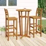 Garden table and high stools 3 pcs solid acacia wood by vidaXL, Garden sets - Ref: Foro24-3154382, Price: 190,97 €, Discount: %