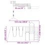 Douglas-Massivholz-Außenspielplatz von vidaXL, Schaukeln und Spielgeräte - Ref: Foro24-3155847, Preis: 818,31 €, Rabatt: %