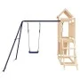 Parque infantil de exterior madera maciza de pino by vidaXL, Swings and play structures - Ref: Foro24-3155870, Price: 230,66 ...