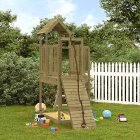 Pine Impregnated Wood Climbing Wall Playhouse by vidaXL, Swings and play structures - Ref: Foro24-3155833, Price: 322,03 €, D...