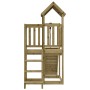 Pine Impregnated Wood Climbing Wall Playhouse by vidaXL, Swings and play structures - Ref: Foro24-3155833, Price: 335,47 €, D...