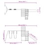 Spielplatz im Freien aus imprägniertem Kiefernholz von vidaXL, Schaukeln und Spielgeräte - Ref: Foro24-3155941, Preis: 478,98...